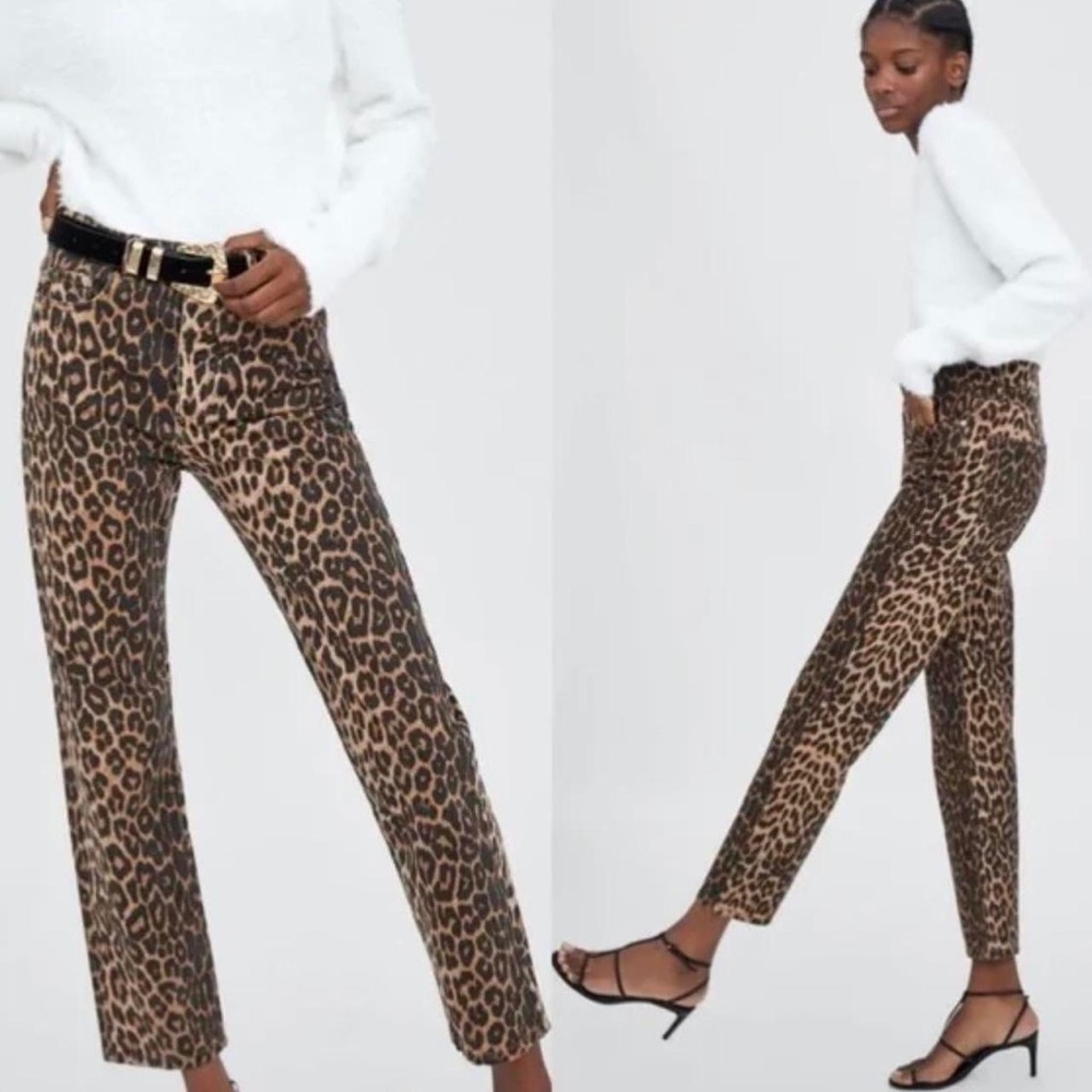 ZARA cheetah pants